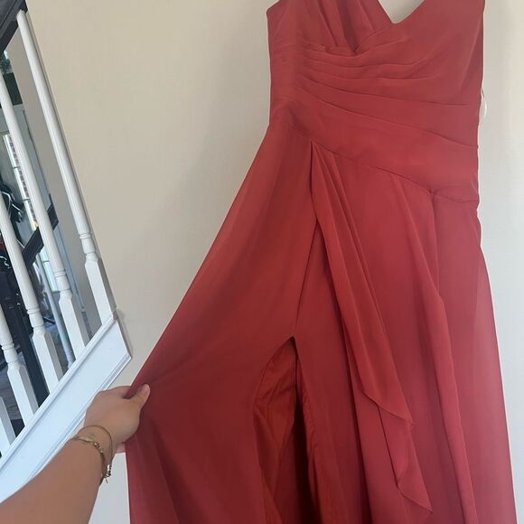 Azazie Kori Bridesmaid Dress - Teracotta A14 - Picture 3 of 6